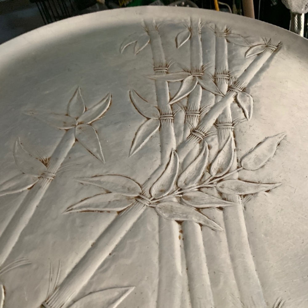 Hand made metal plate